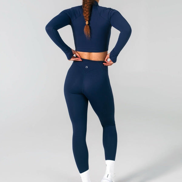 Airbrush Pocket Legging - Baked Blue