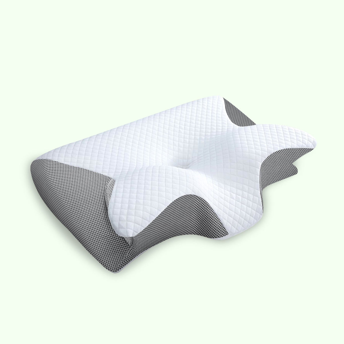Ergonomic Butterfly Pillow – Memory Foam with Armrests for Side & Back Sleepers