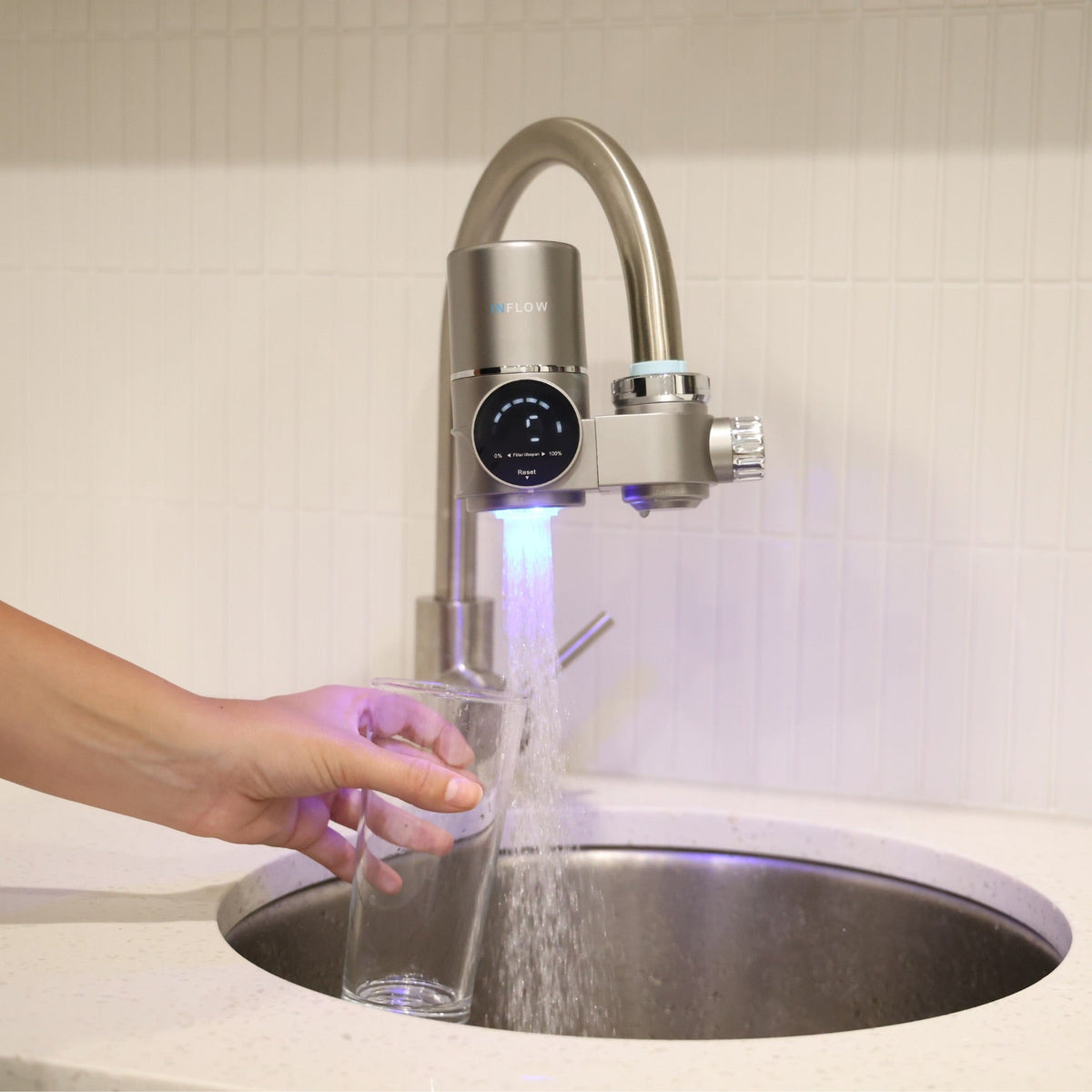 InFlow Tap Filter Enjoy Pure Refreshing Water Daily