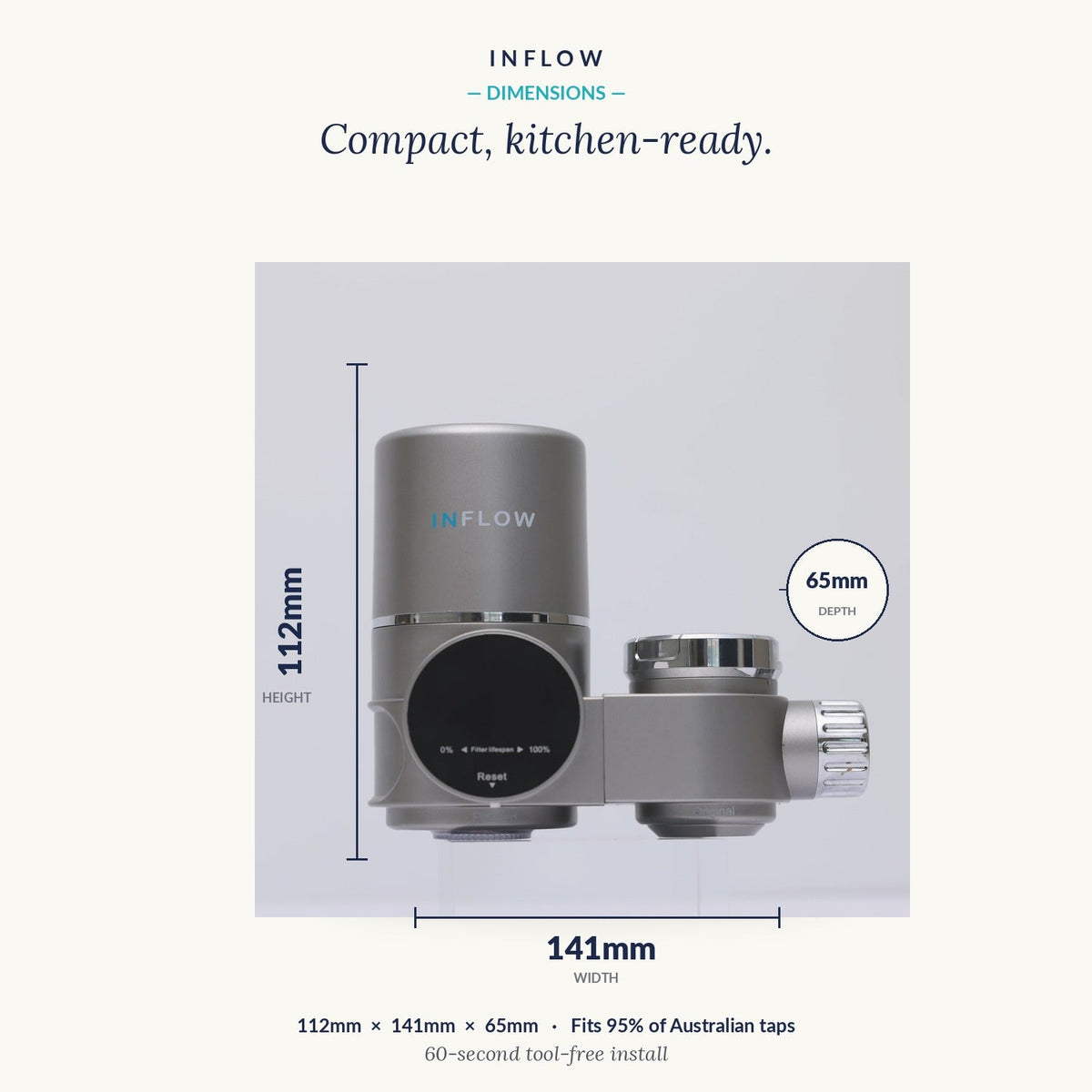 InFlow Tap Filter Enjoy Pure Refreshing Water Daily