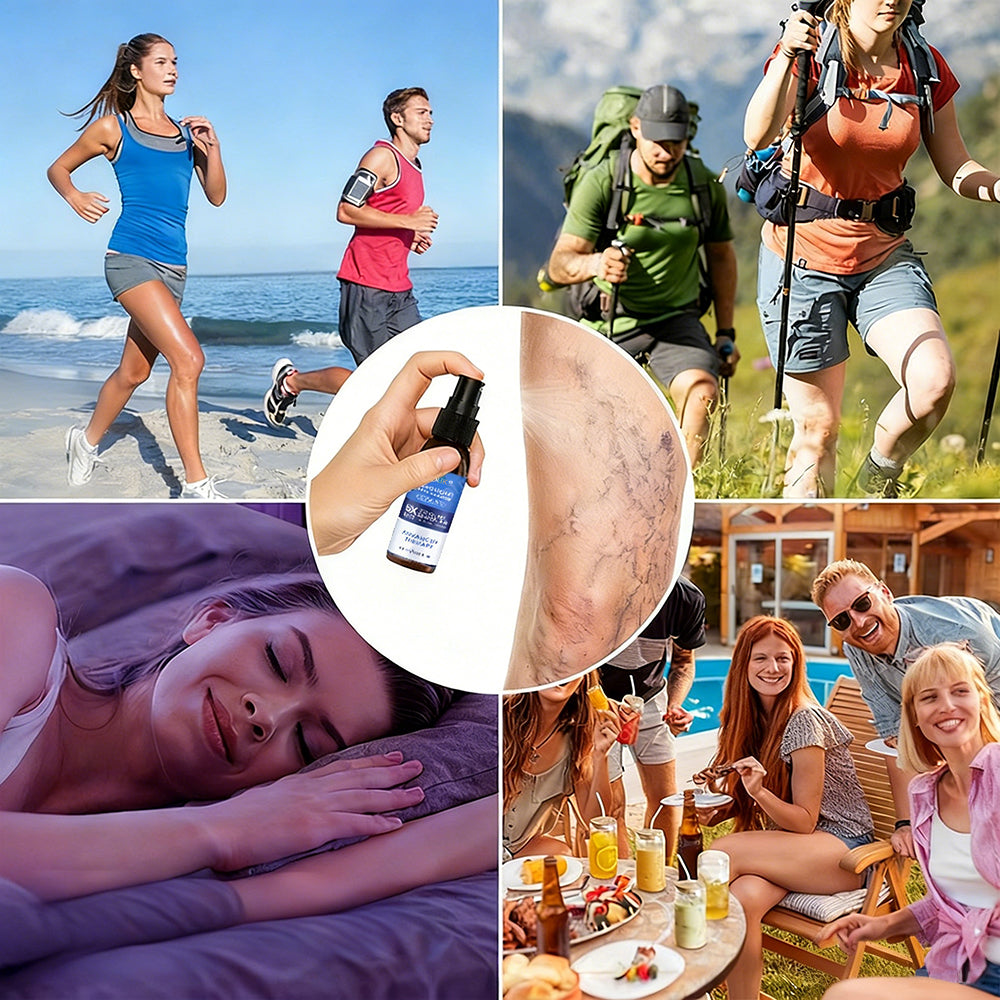 🇦🇺✅✅GFOUK® VascuCare Vein Healing Spray(Designed for Varicose veins, Spider veins, Deep vein Thrombosis, Chronic venous insufficiency, Venous ulcers, Thrombophlebitis and other venous issues)