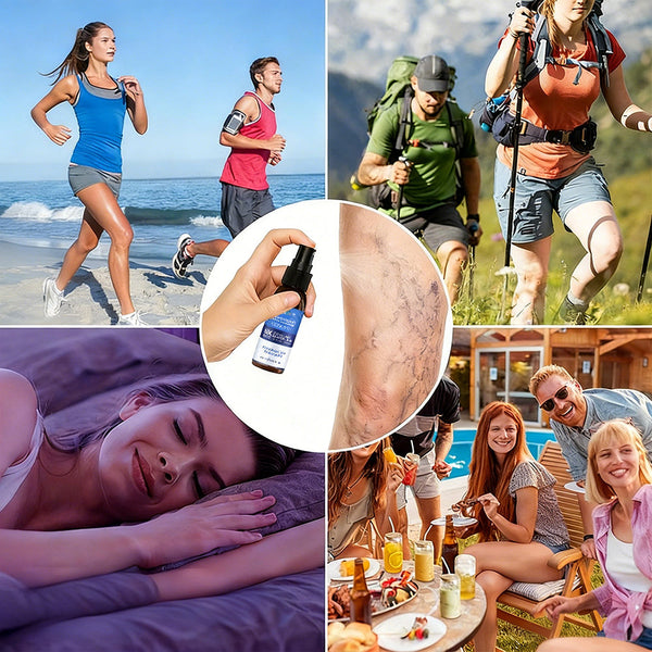 🇦🇺✅✅GFOUK® VascuCare Vein Healing Spray(Designed for Varicose veins, Spider veins, Deep vein Thrombosis, Chronic venous insufficiency, Venous ulcers, Thrombophlebitis and other venous issues)
