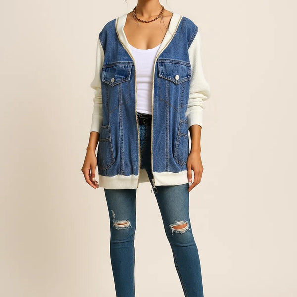 Lena Women's Denim Jacket | Classic Style, Comfortable Fit