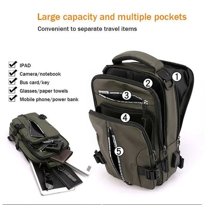 Multifunction Crossbody Bag