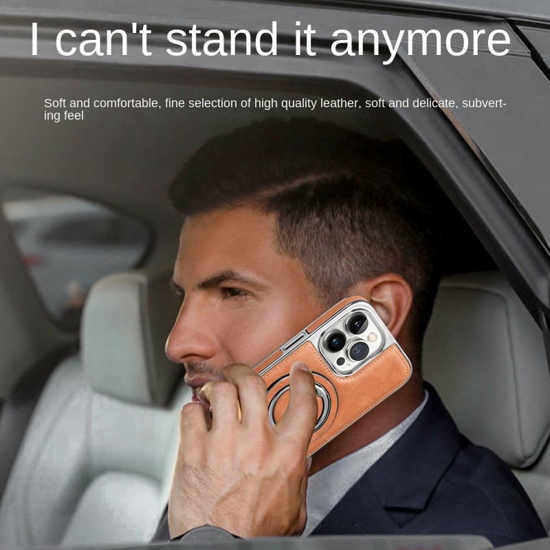 LuxVerge™ | Secure Your iPhone in Leather Luxury