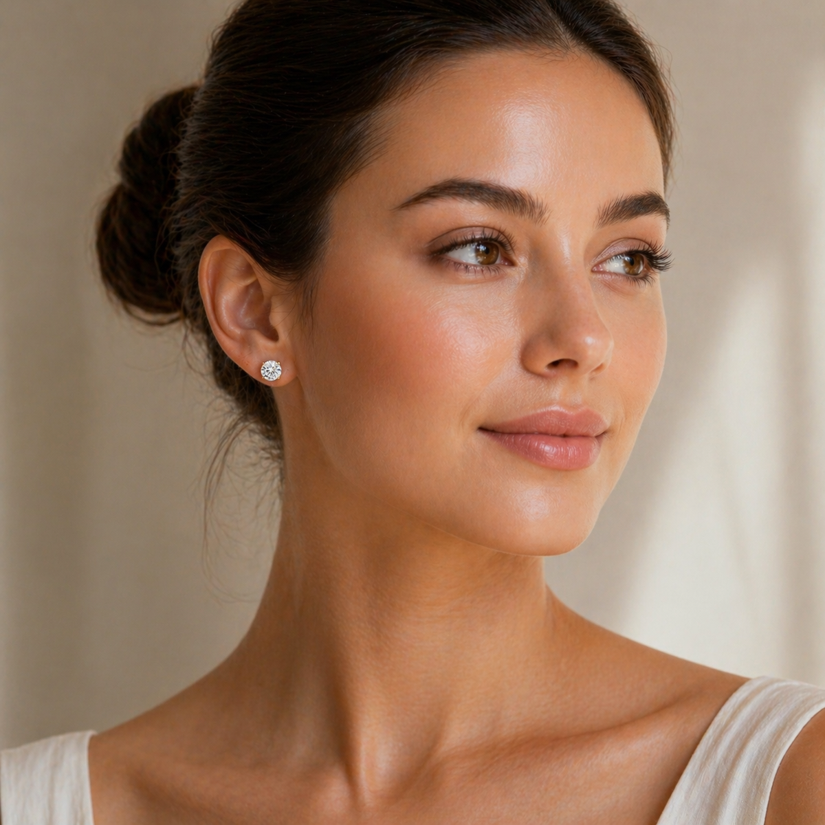 Veloura™ – Timeless moissanite stud earrings with brilliant sparkle