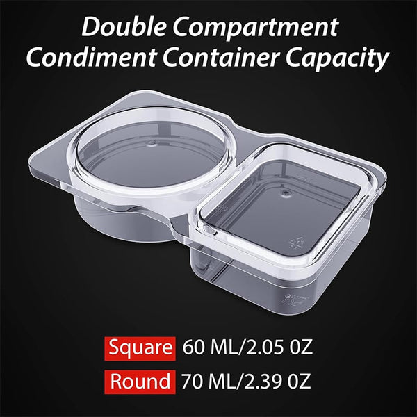 SauceMate | Dual Compartment Condiment Box