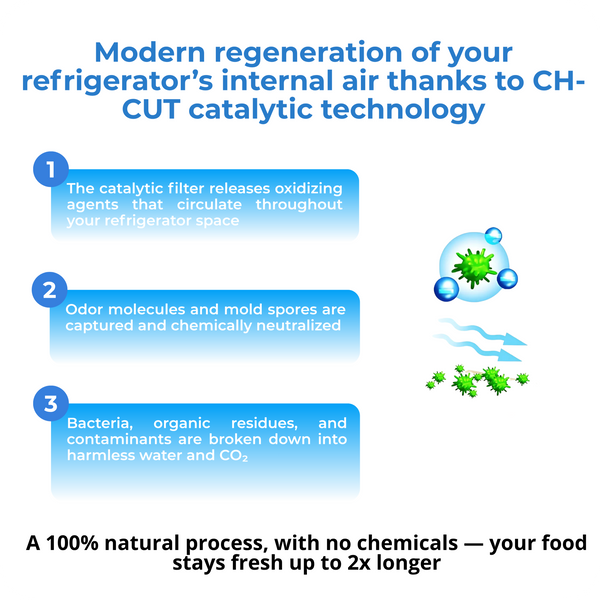 PureChill™ – Air Purifier for Refrigerator & Fresh Food Storage