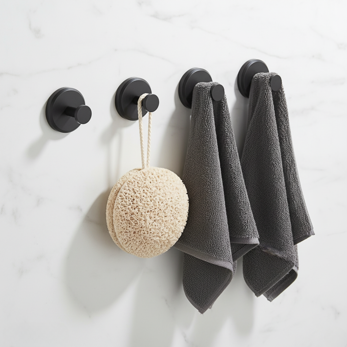 Gripora™ – Powerful Suction Hooks for Bathroom & Home Organization