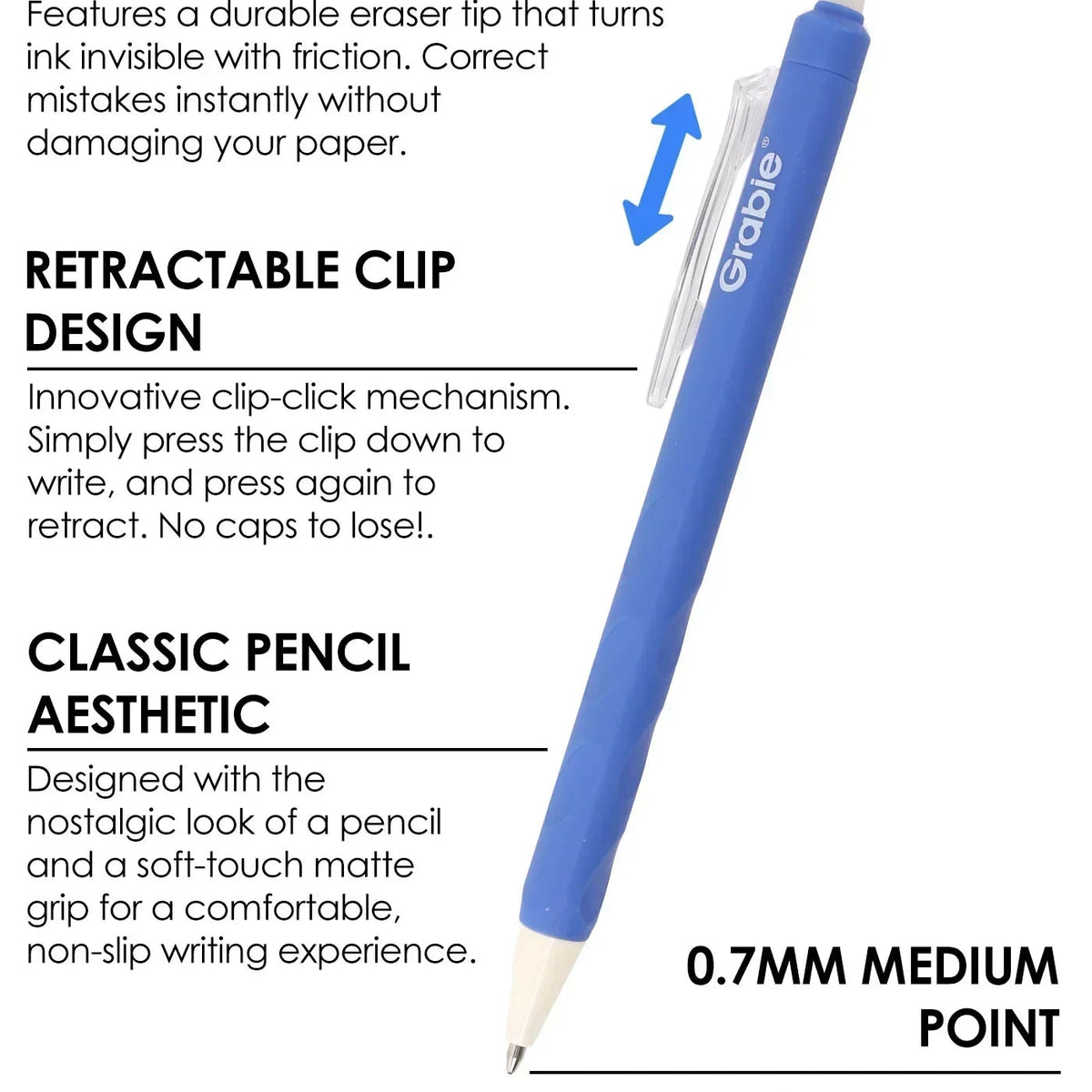 Medium Point Erasable Gel Pen Set