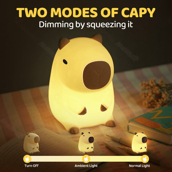 MeWaii® Capybara Squishy Night Light - Perfect Gift 🎁