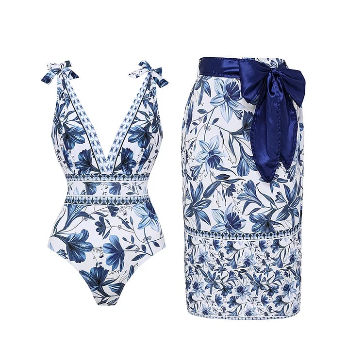 Karina™ | One-piece swimsuit and skirt
