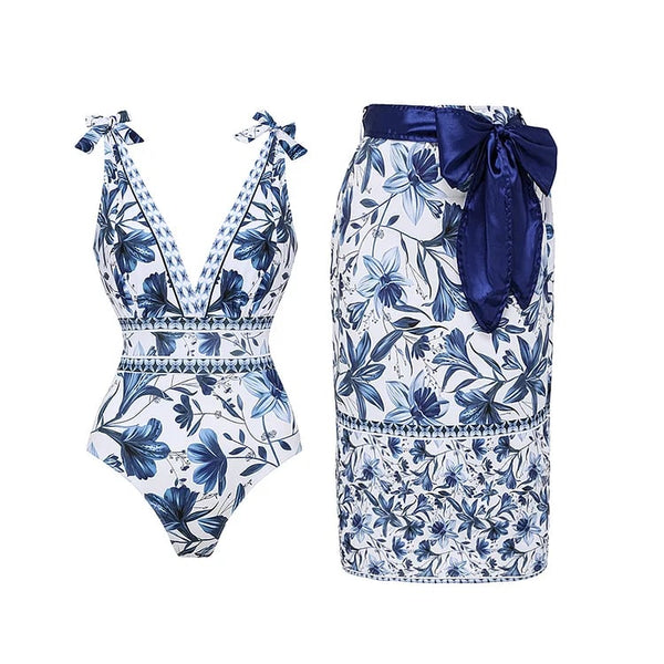 Karina™ | One-piece swimsuit and skirt