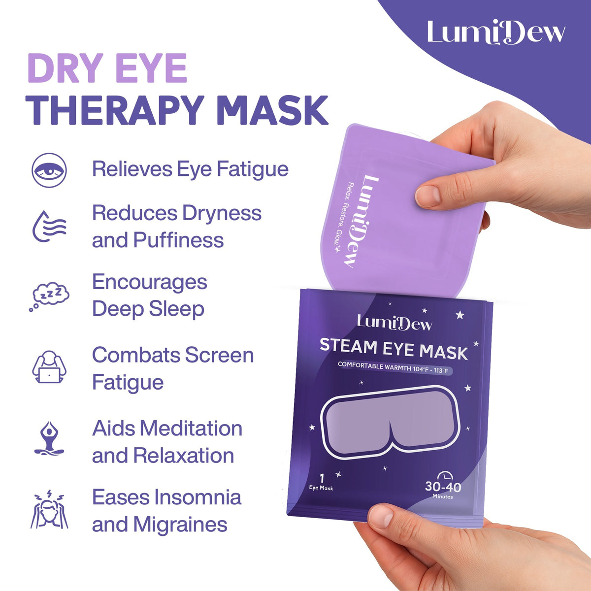 LumiThera™ – Self Warming Steam Eye Mask