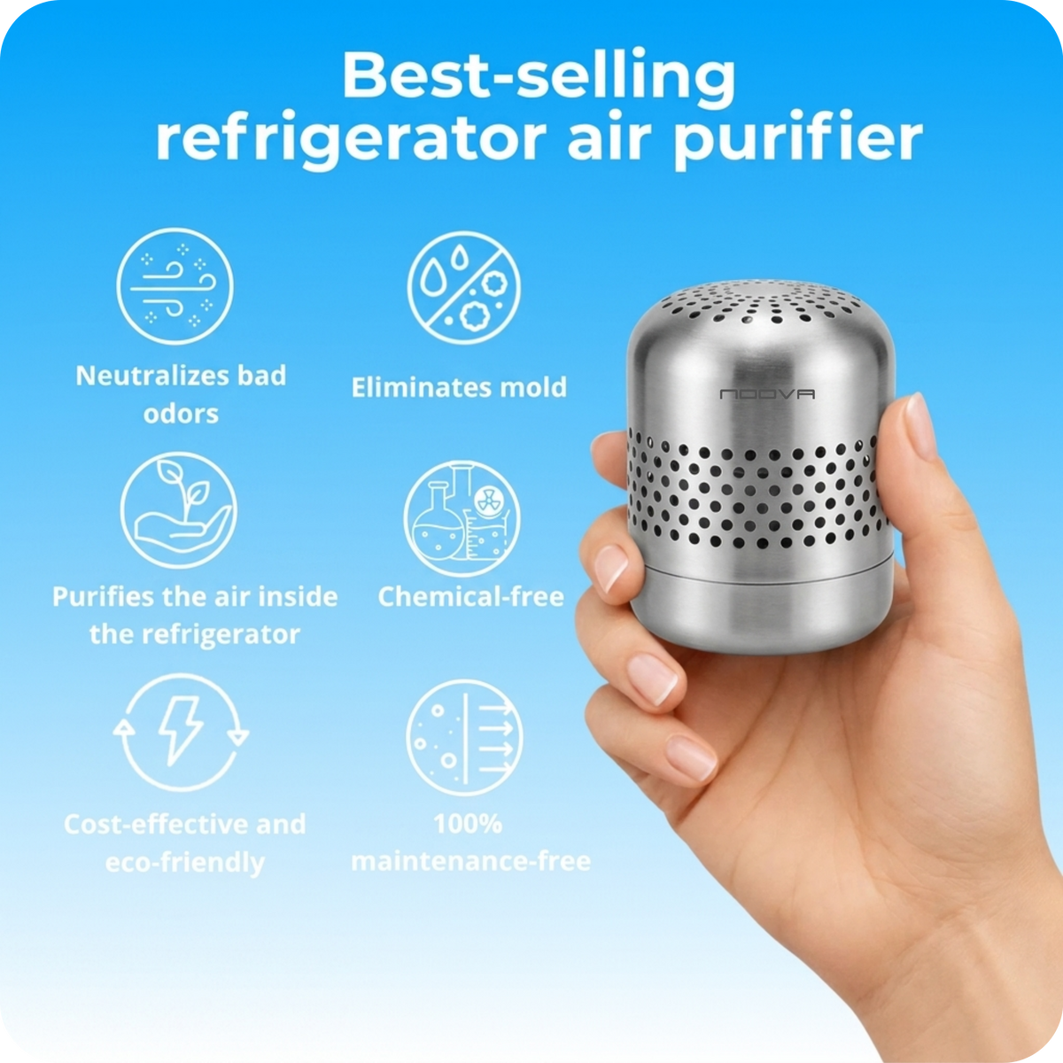 PureChill™ – Air Purifier for Refrigerator & Fresh Food Storage