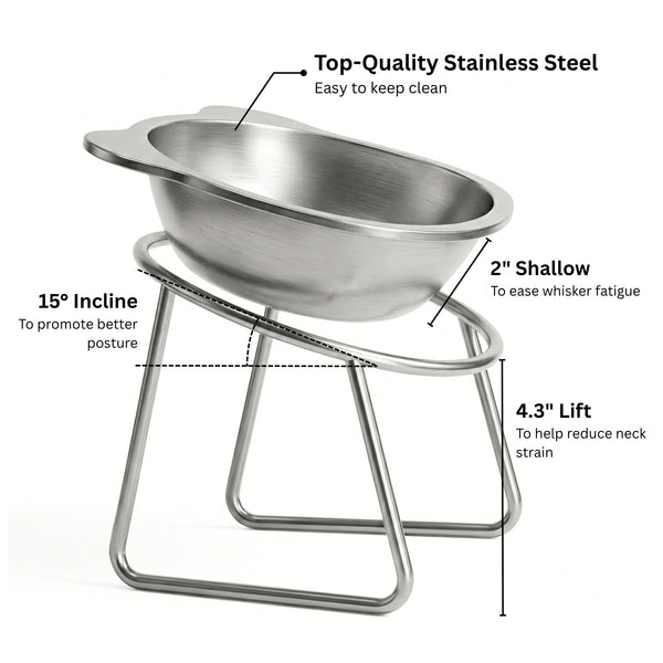 PupComfort™ Raised Feeding Bowl for Healthier Mealtimes