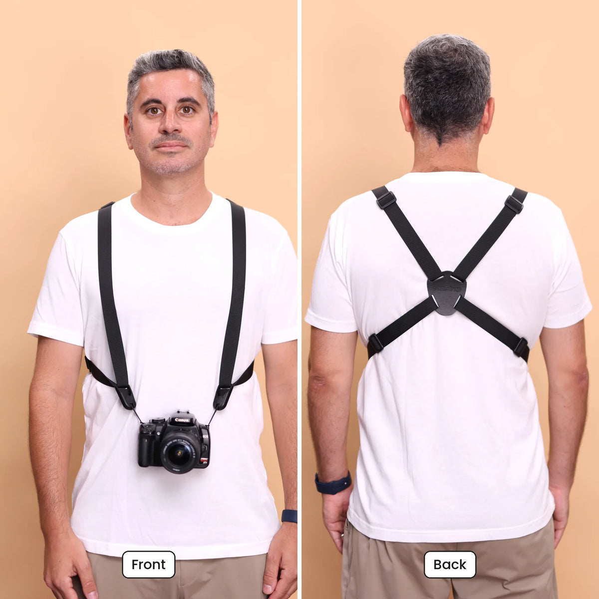 ViewStrap™ – Practical chest strap for cameras & binoculars