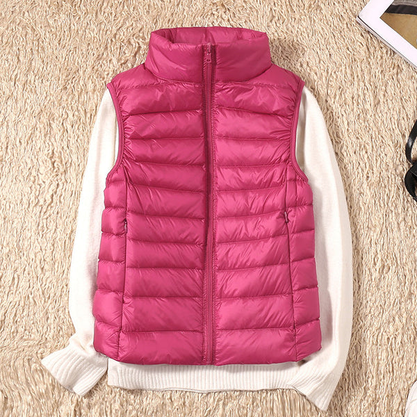 Charlotte – New Waterproof Vest with White Duck Down
