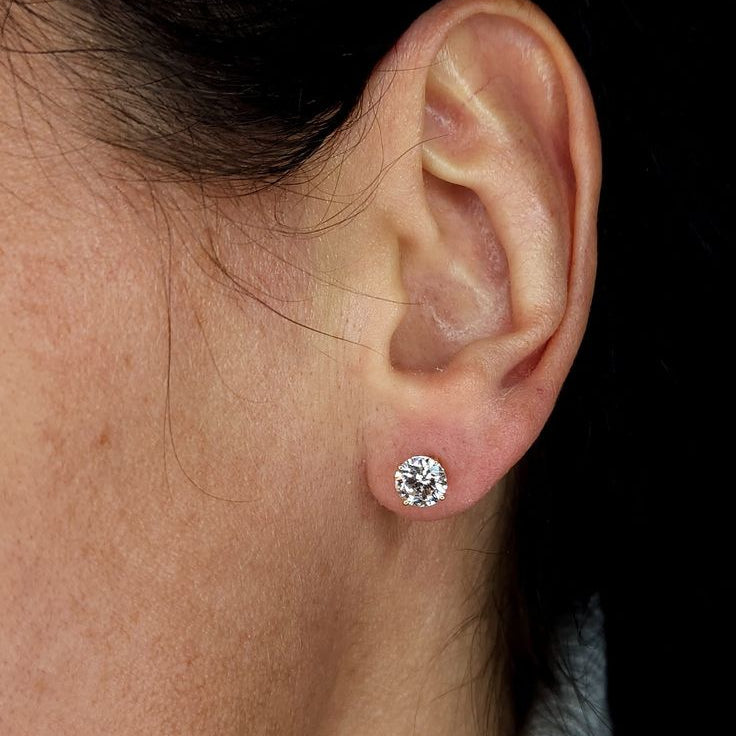 Veloura™ – Timeless moissanite stud earrings with brilliant sparkle