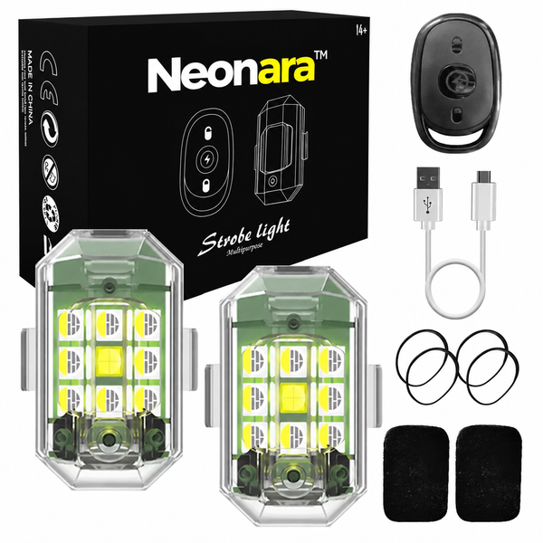 Neonara™ – 7-Color LED Wireless Car Strobe Light