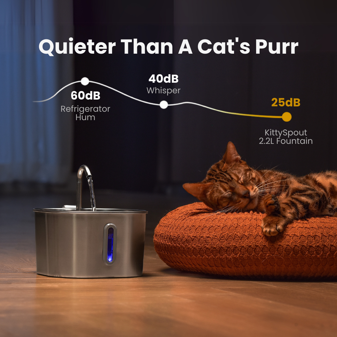 AquaPurr™ Cat Water Fountain for Fresh Water and Comfort