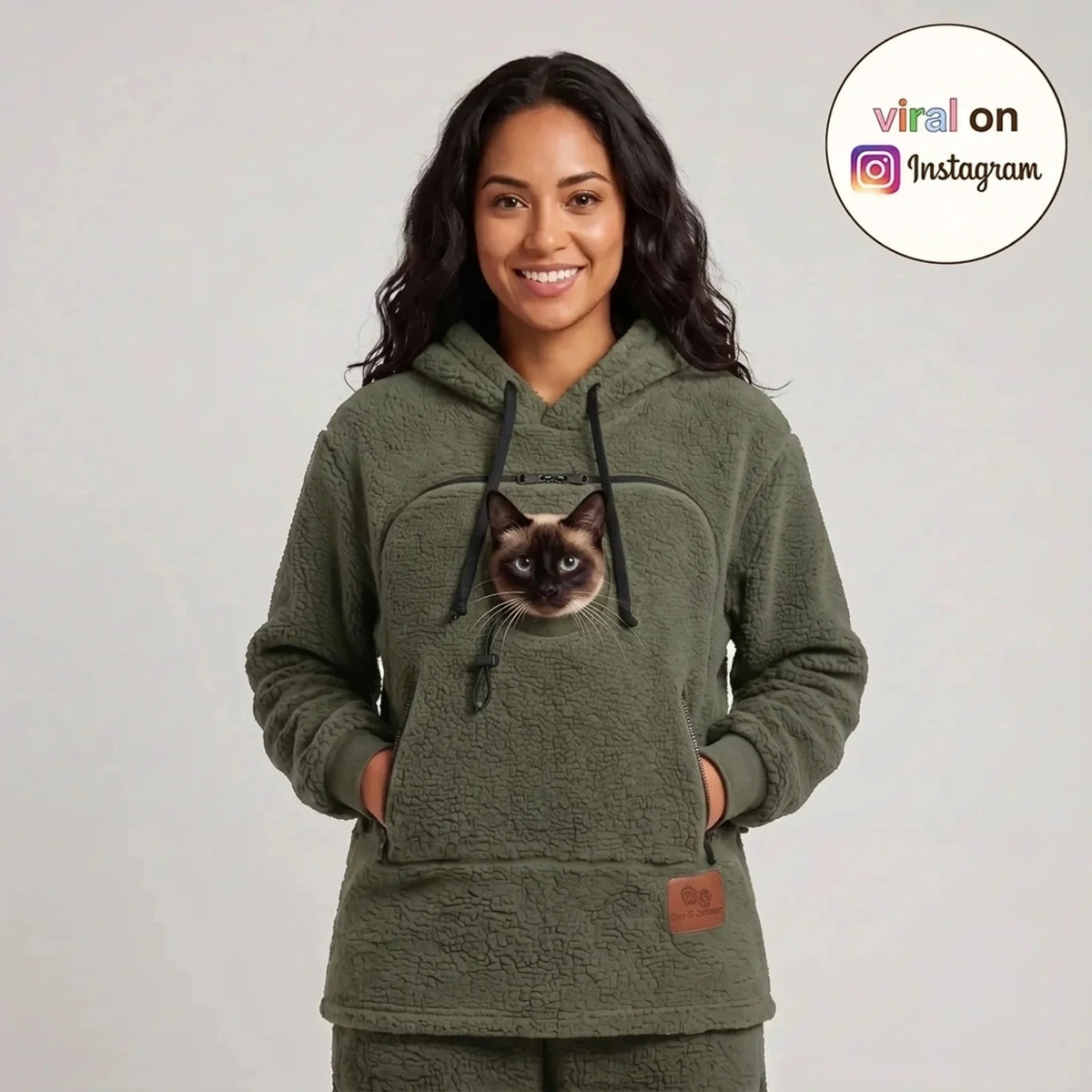 Meowvelle™ – Adorable Kitty Graphic Hoodie