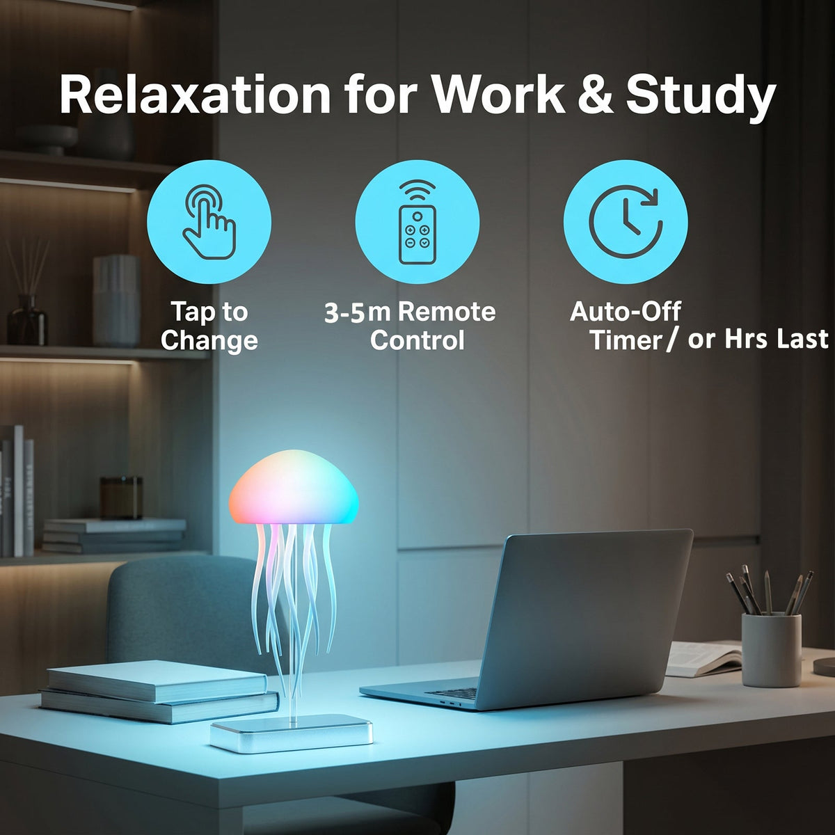 Lumijoy™ – Cordless Touch-Controlled 16-Color Night Light Lamp
