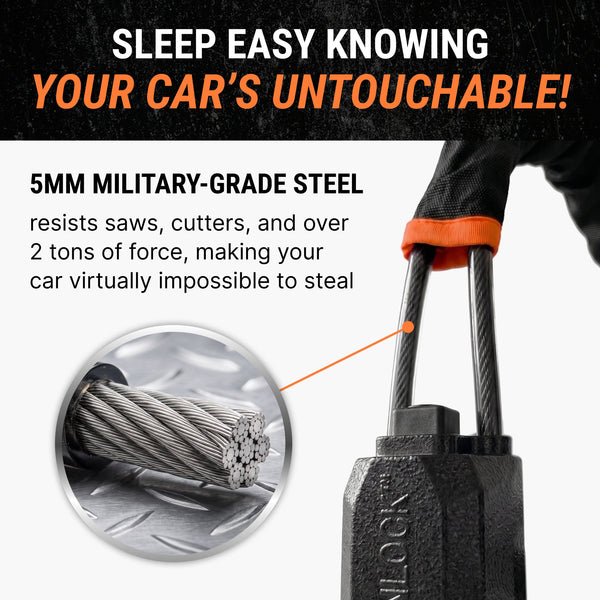 WheelGuard™ Pro Steering Lock for Maximum Vehicle Security