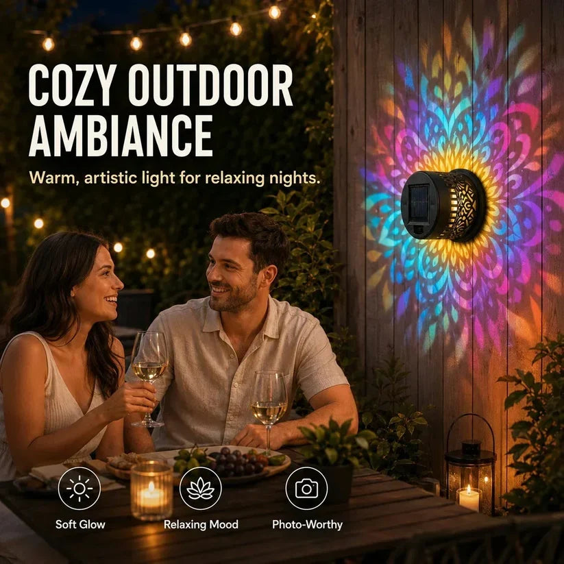 Glowmira™ – Solar Powered Mandala Light For Outdoor Decoration