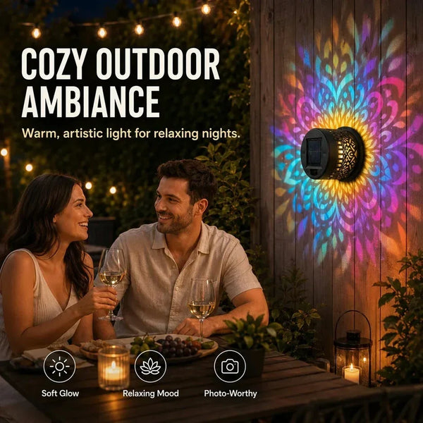Glowmira™ – Solar Powered Mandala Light For Outdoor Decoration