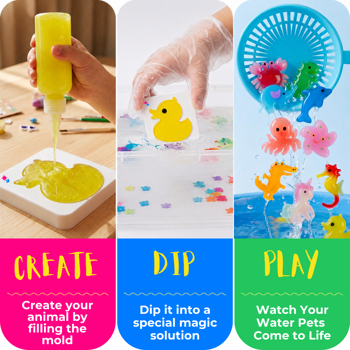 MagicMelt™ – Water-Based 3D Figure Creation Kit