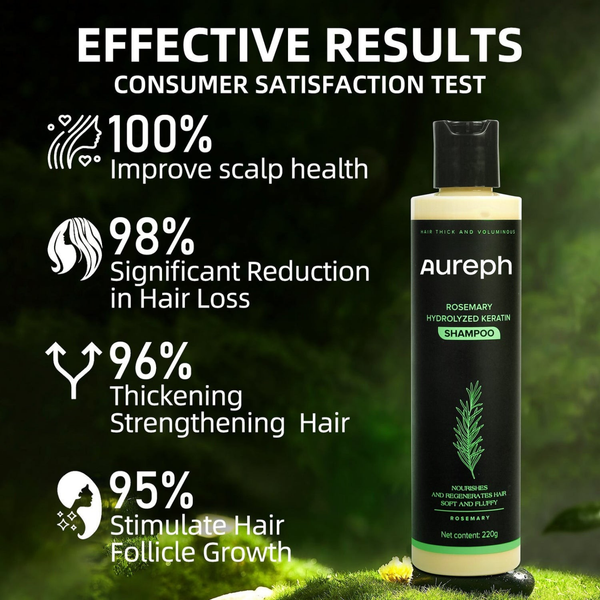 PureRose™ Rosemary Shampoo For Revitalized Healthy Looking Hair