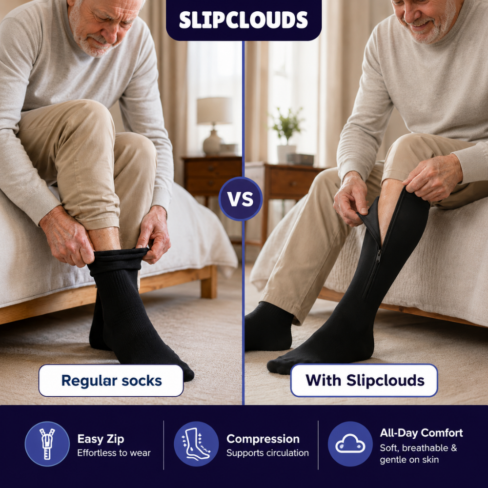 CompressVera™ – Zip-Up Compression Socks for Support & Comfort