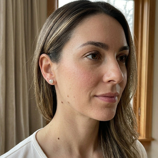 Veloura™ – Timeless moissanite stud earrings with brilliant sparkle