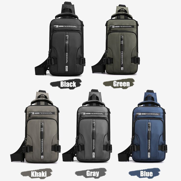 Zentro — Waterproof Anti-Theft Crossbody Bag with USB Port