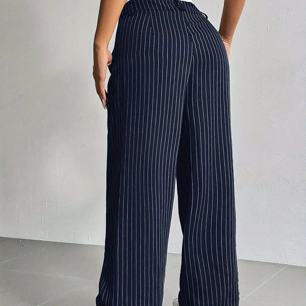 PinstripePower™ — Sculpt Your Curves and Command Every Room with Effortless Style