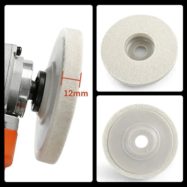 ShineCraft™ Wool Polishing Wheel Disc