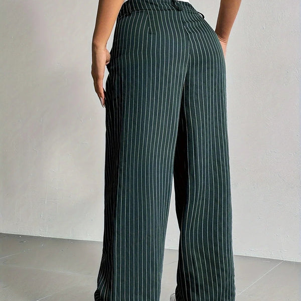 PinstripePower™ — Sculpt Your Curves and Command Every Room with Effortless Style
