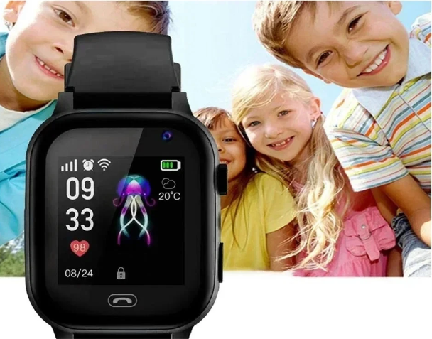 4G Kids GPS Smart Watch with Video Calls, SOS Feature, and Games - 1.96 Screen, 13MP Camera