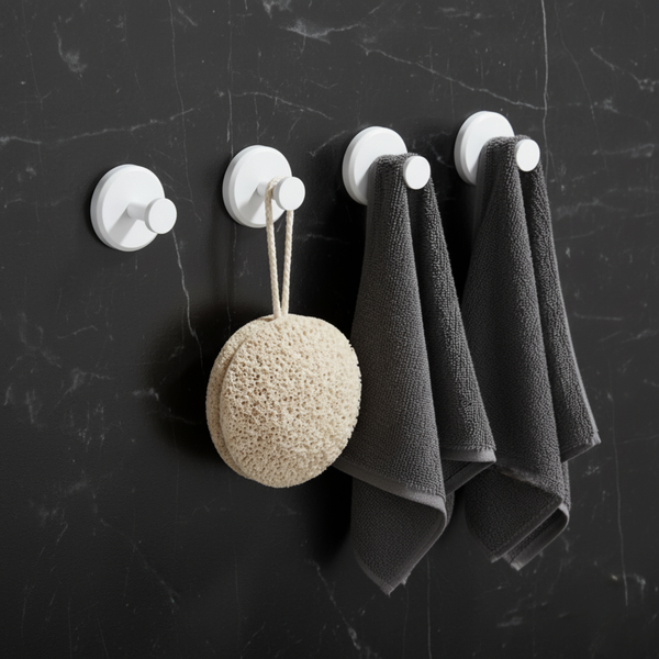 Gripora™ – Powerful Suction Hooks for Bathroom & Home Organization