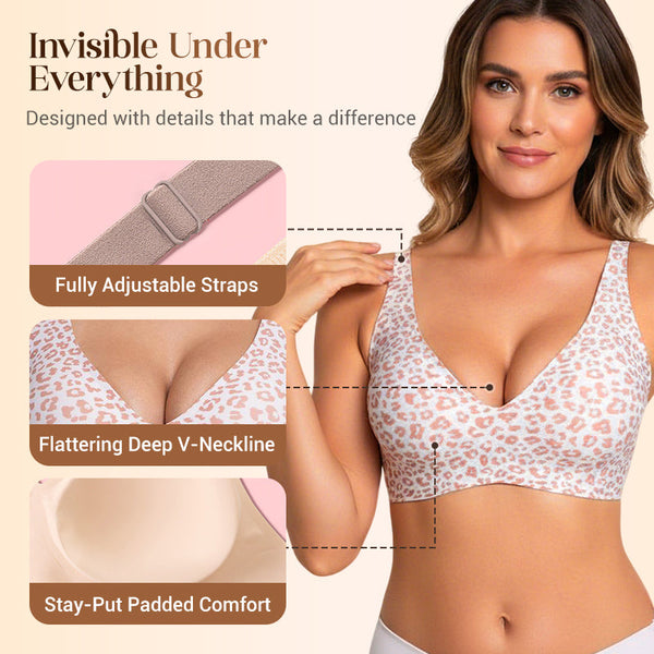 🎅🔥NEUJAHRS-GROSSAKTION 50 % RABATT!!💥💕 Jelly Wireless – der ultra-bequeme, drahtlose Damen-BH: nahtlos, Tief-V & Push-Up