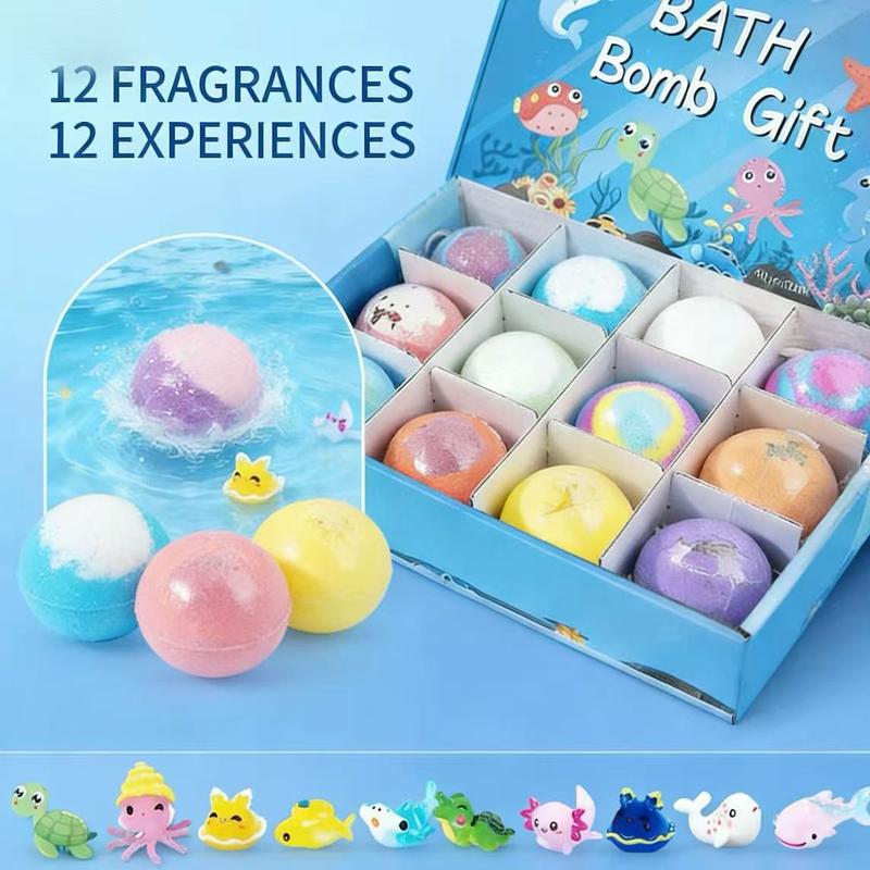 BubblyJoy | Bath Bomb Set for Kids with a Surprise and Lots of Foam