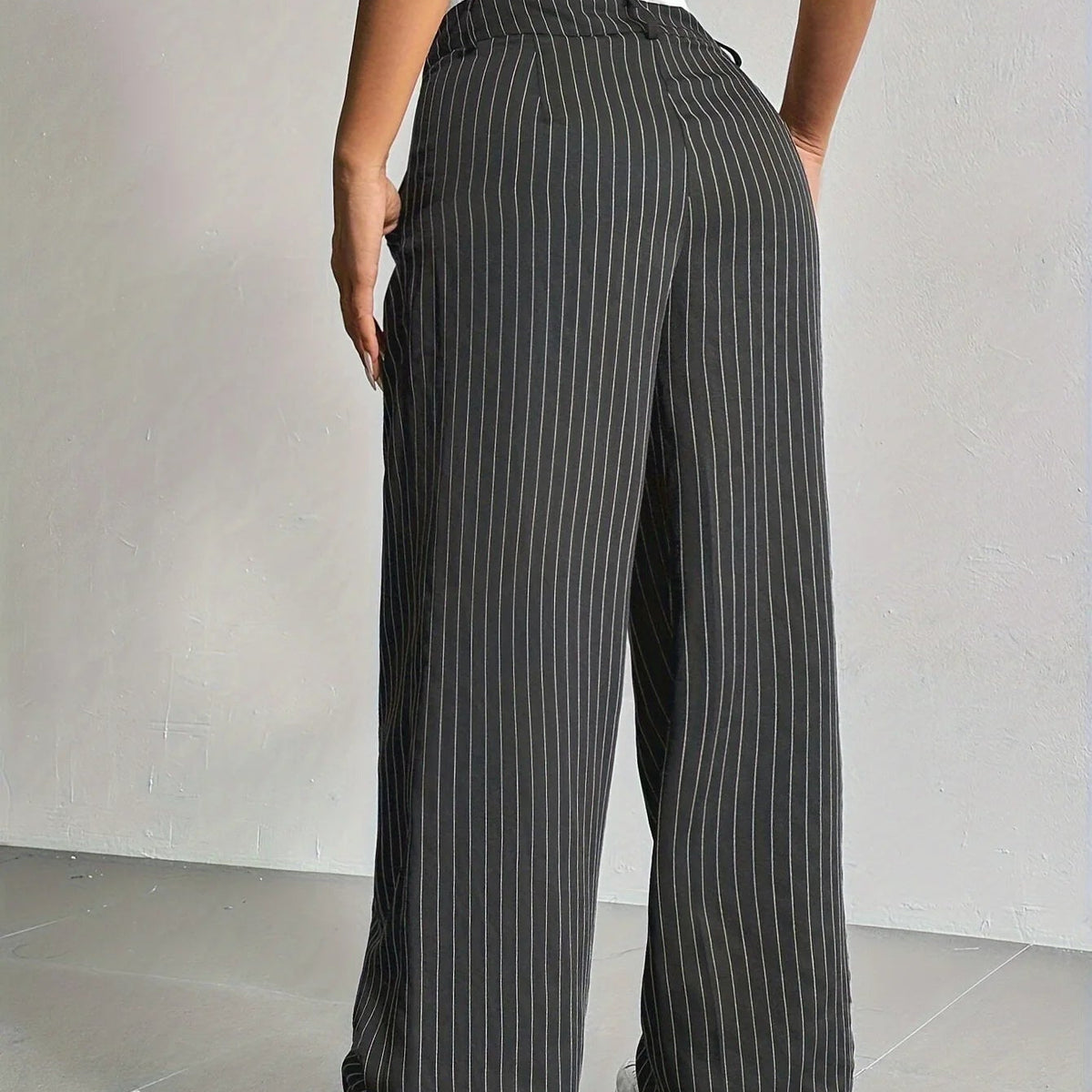 PinstripePower™ — Sculpt Your Curves and Command Every Room with Effortless Style
