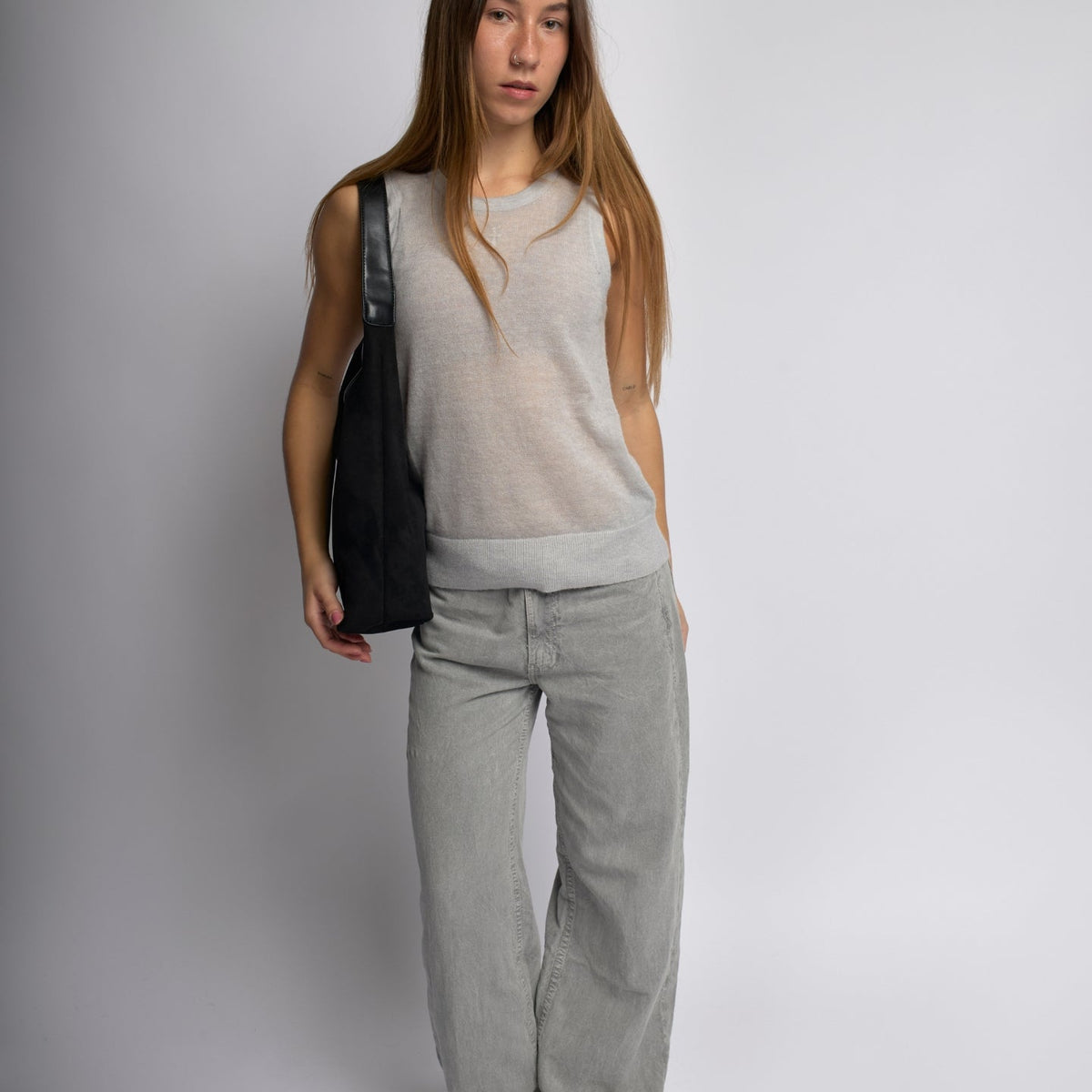 Suede Daily Leather Tote