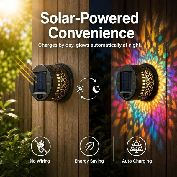 Glowmira™ – Solar Powered Mandala Light For Outdoor Decoration
