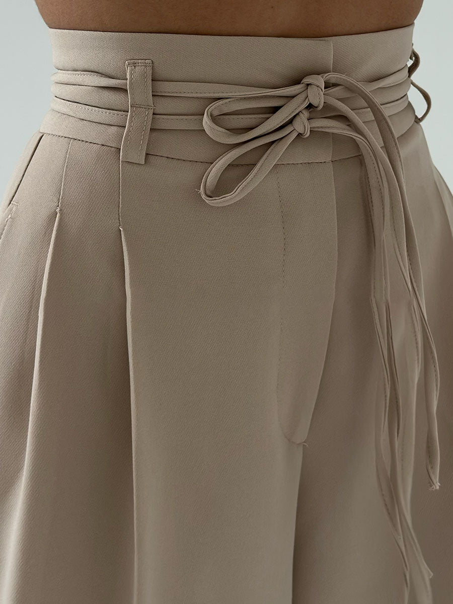 CELEST - WIDE LEG HIGH-RISE PANTS