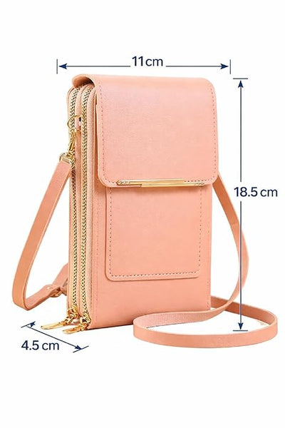 PurseLuxe™ – Crossbody Phone Bag With Touchscreen Card Slots