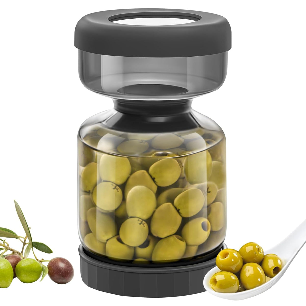 PickleViva™ – Easy-Serve Pickle Jar With Built-In Separator