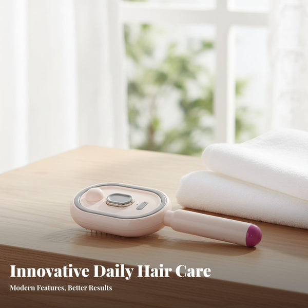 SilkVexa™ – 3-In-1 Steam Hair Straightener Massage Brush