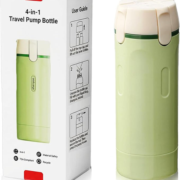 Tavelfill 4-in-1 Travel Dispenser Bottle for Toiletries